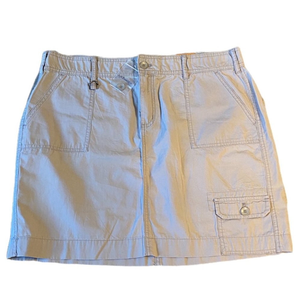 Ladies GH Bass & Co. chino skirt,  khaki, NWT, size:  14